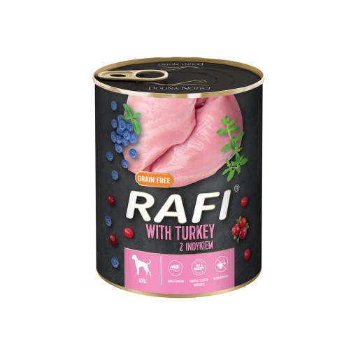 RAFI S TURECKOM, ČUČORNICAMI A BRUSNICAMI 800G MÔŽE ZMÁČIŤ MOKRÉ KRMIVO PRE PSOV
