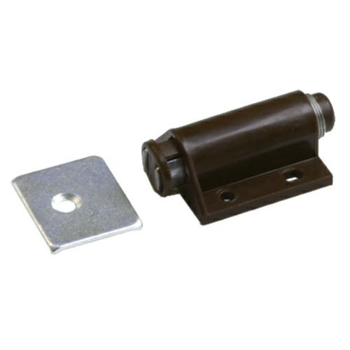 PUSH TO OPEN magnetická západka na nábytok, hnedá, 34mm