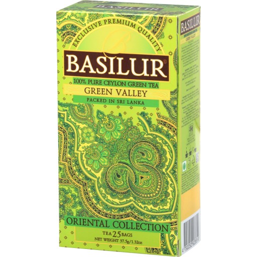 BASILUR Green Valley vrecko 25x1,5g instantný čaj