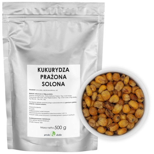 SLANÁ KUKURICA, pražená kukurica do chrumkava 500g