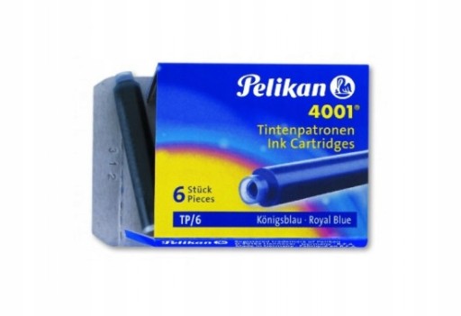 Krátke umývateľné kartuše Pelikan BLUE TP/6