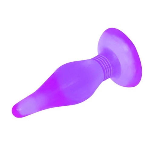 ANÁLNO-VAGINÁLNY BOTTPLUG ANÁLNY FIALOVÝ 14cm
