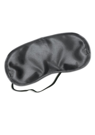 BLACK SOFT EYE MASK SATIN LOVE MASK FETISH