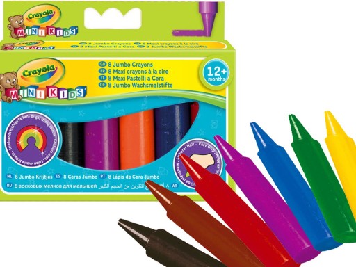 8 kusov pasteliek Mini Kids Crayola