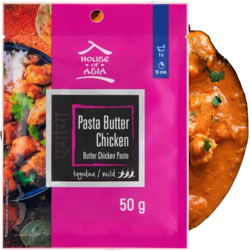 Maslová kuracia pasta Mierne vrecko na indický spôsob 50g HOUSE OF ASIA