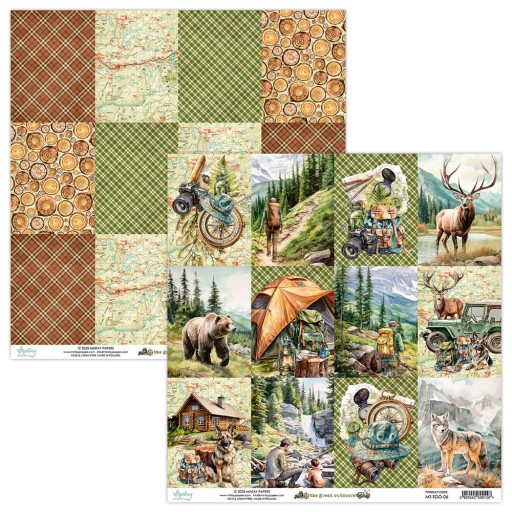 Sada papierov na scrapbooking 15,2 x 15,2 - Mintay - The Great Outdoor