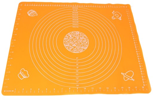 SILIKÓNOVÁ DOSKA VEĽKÁ SKLADAČNÁ, PROTIŠMYKOVÁ PODLOŽKA NA TORTU 50 X 39 CM
