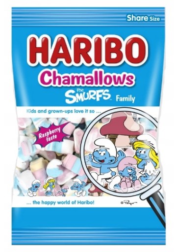 1x 175g HARIBO Chamallows Smurfs