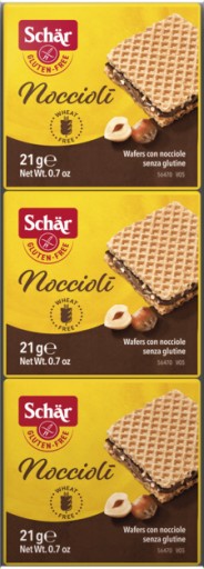 SCHAR bezlepkové arašidové oblátky NOCCIOLI 63g