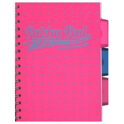 Pukka Pad ProjectBook Neon Pink kruhový zápisník A5 # 200