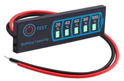 Indikátor nabitia batérie 2S-8S 12V 24V