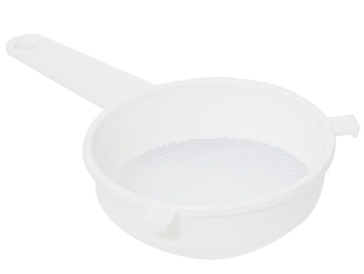 Plastové sitko, sitko, cedník s rukoväťou, 12 cm