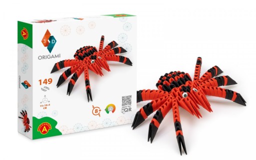 3D origami - pavúk ALEX
