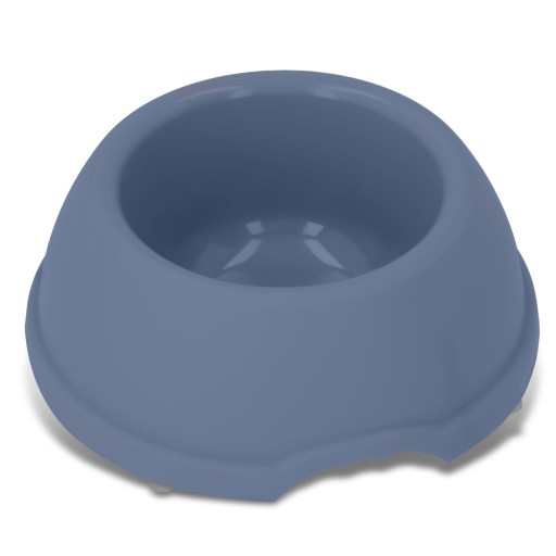 Plastová miska pre psov a mačky, XS, 0,25L, námornícka modrá, priem 15 cm,