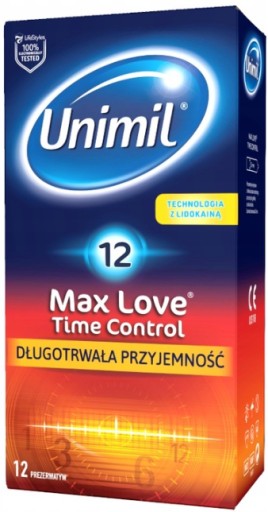 UNIMIL MAX LOVE TIME CONTROL kondómy 12 ks.