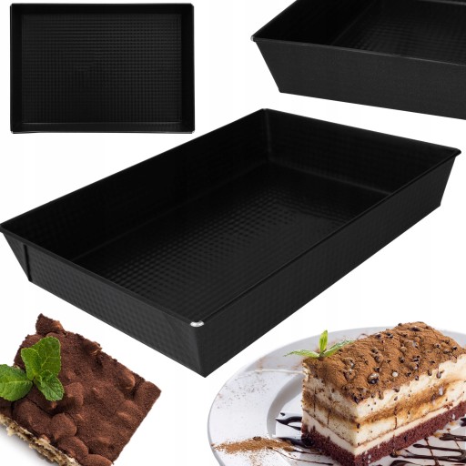 Obdĺžnikový plech na torty 36x25x6 veľkých tortových plechov