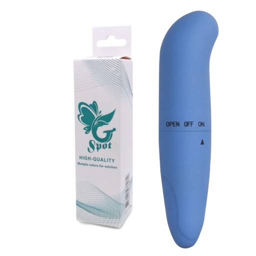 Fialový mini vaginálny vibrátor - pre bod G, na batérie - séria Boss
