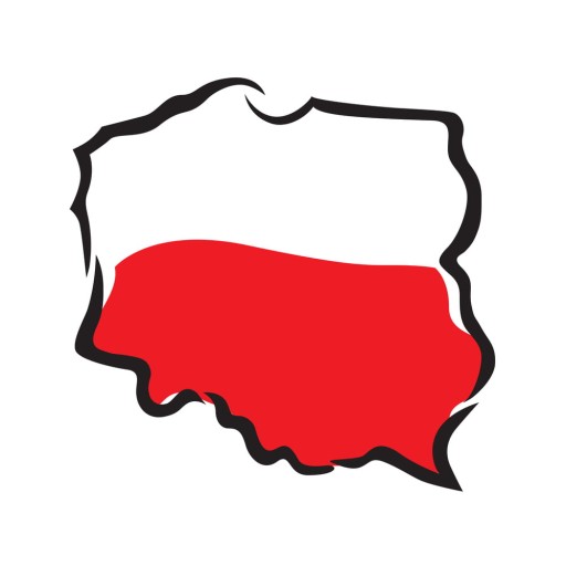 Okrúhla kľúčenka Łowicz, biela
