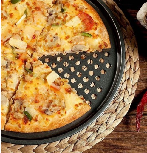 FORMA plech na pečenie, plech na pizzu, 32 cm, čierny