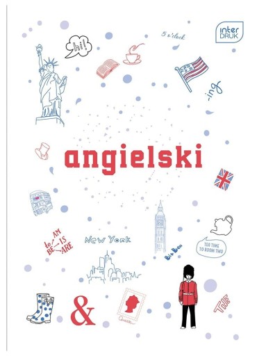Zápisník A5, 60 štvorcových listov, ANGLICKY
