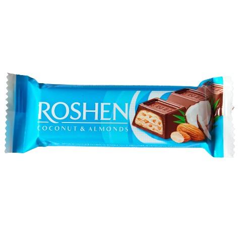 ROSHEN COCONUT&ALMANDS KOKOSOVÁ A MANDĽOVÁ TYČINA 29g DÁTUM: 2024/12/05