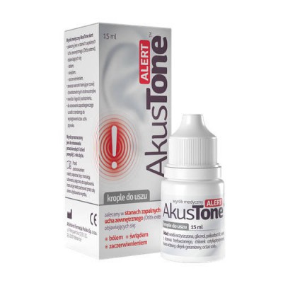 Akustone Alert roztok ušných kvapiek, 15 ml