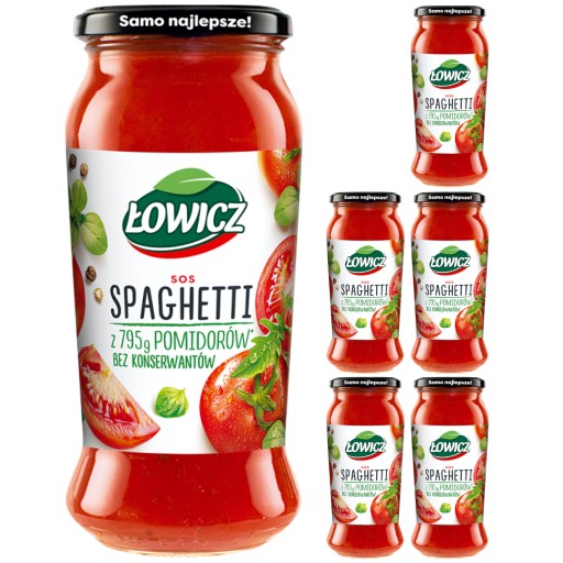Łowicz paradajková omáčka na špagety s oreganom 500g