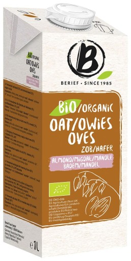 Ovsený nápoj bez pridaných cukrov BIO 1L Berief