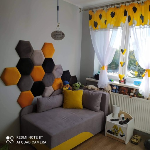 Čalúnené panely Hexagon-Honeycomb 26x22,5