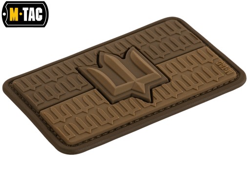 3D nášivka na vlajku Ukrajiny s emblémom Trident M-Tac 8x5 cm PVC Coyote na suchý zips
