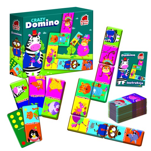 Crazy Domino Roter Kafer vzdelávacia arkádová hra pre deti