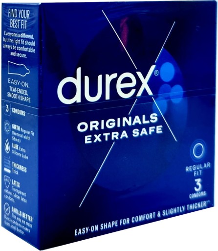 Durex EXTRA SAFE hrubší trezor 3 ks