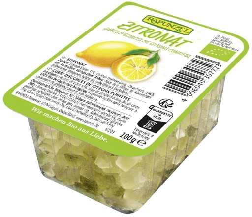 BIO CITRÓNOVÁ KÚRA, KANDIDOVANÁ 100 g - RAPUNZEL