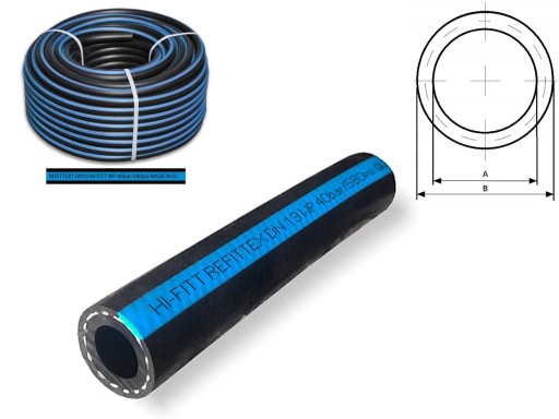 Pneumatická vzduchová hadica PVC Reffittex 40Bar By metrov 16mm