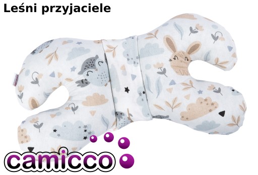 BUTTERFLY antishock VANKÚŠEK cestovný bavlnený do kočíka croissant vankúšik PL
