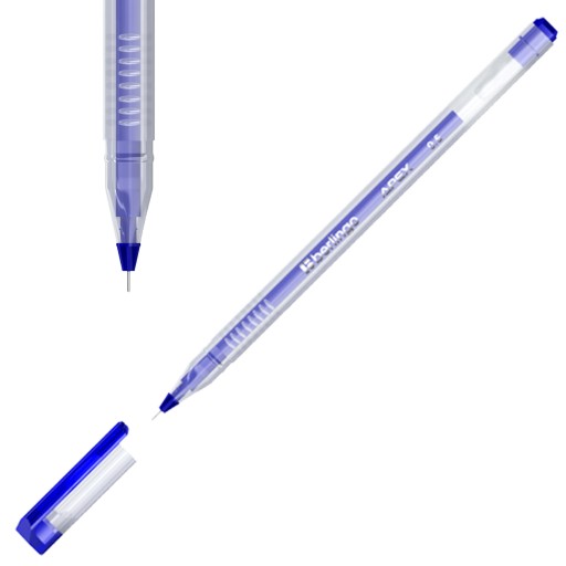 3x ŠKOLSKÉ PÍSOMNÉ KANCELÁRSKE MODRÁ 0,5 mm APEX BERLINGO