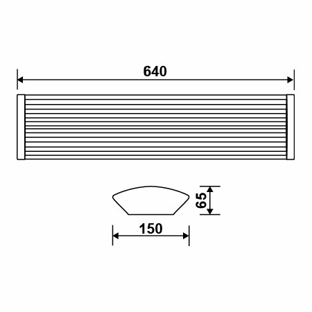 Svietidlo s tienidlom na lampu. LED, 2x10W, 64cm VEGA