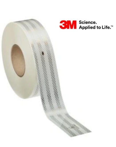3M 983-10 OBRYSOVÁ REFLEXNÁ PÁSKA 55mm/1m NA ZNAČENIE, biela