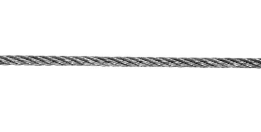 DIN3055 oceľové lano 3mm výplet 6x7 pozinkované - 10m