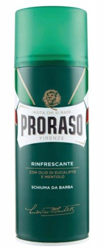 PRORASO Osviežujúca pena na holenie zelená Osviežujúca pena na holenie 400 ml