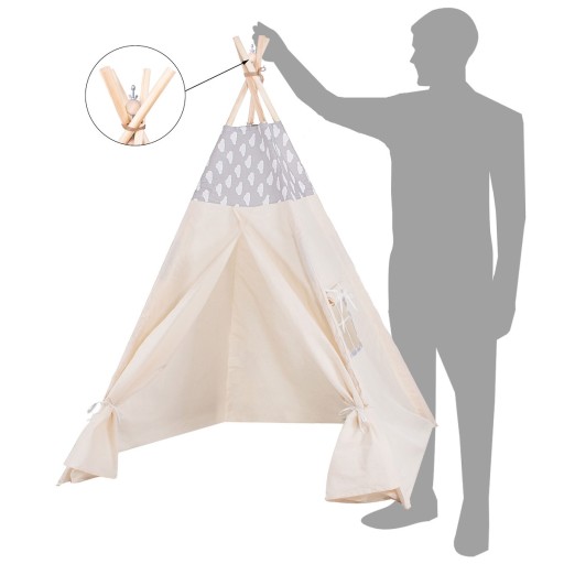 STABILIZÁTOR PRE DREVENÝ STAN TIPI TEEPEE, DETSKÝ STAN WIGWAM