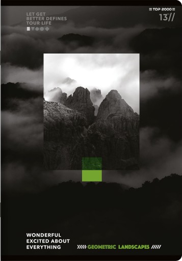 NOTEBOOK A5/60K GEO/PLANET MIX LINE