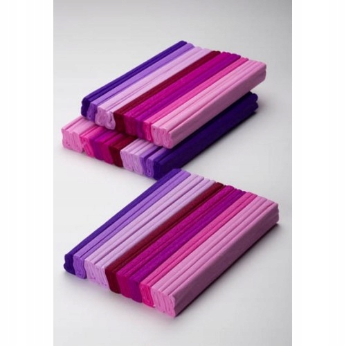 Krimpovaný hodvábny papier 10 ks 8 farieb Happy Color PINK