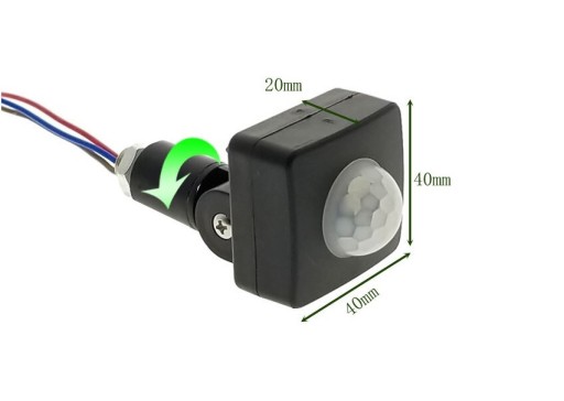 Senzor pohybu a súmraku pre 230V LED reflektor
