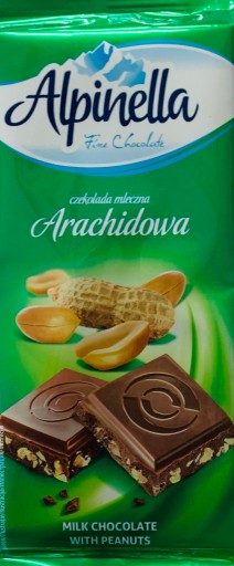 Alpinella Arašidová mliečna čokoláda 90 g