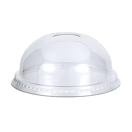 PET konvexné viečka s otvorom, jednorazové, na šejky 95 mm, 50 ks