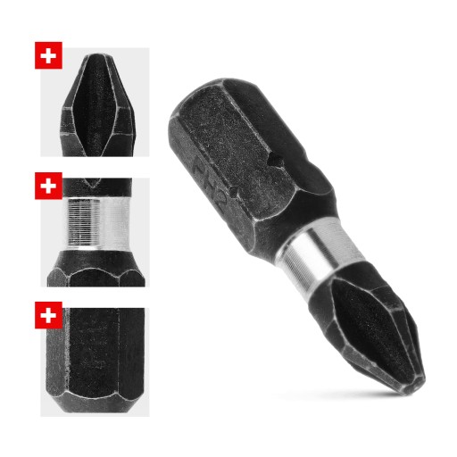 Nárazový bit PH2 25 mm skrutkovací bit
