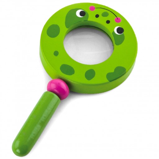 Viga Drevená lupa pre deti Žaba