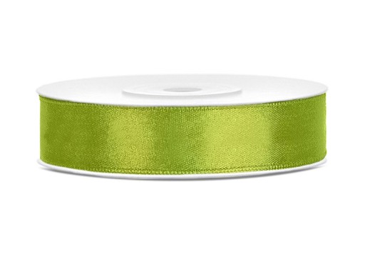 JABLKO ZELENÁ SATÉNOVÁ STUHA 12mm/25m
