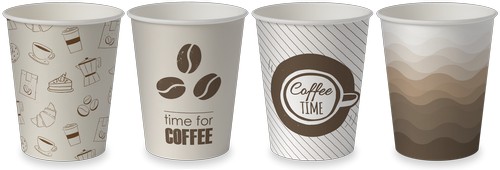PAPIEROVÉ HRNÍČKY NA KÁVU A NÁPOJE 250ml 100ks (na ďalší predaj)